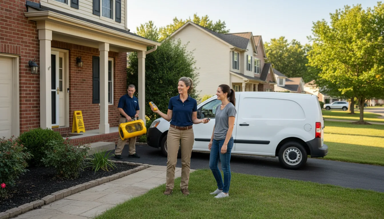 Residential water damage restoration in Mineral Springs, NC